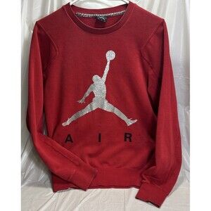 Vintage Y2K Nike Air Jordan Jumpman Metallic Sweatshirt Sz S